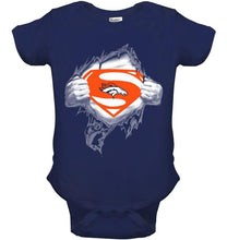 Load image into Gallery viewer, Denver Broncos Superman Ripped shirt