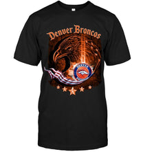 Load image into Gallery viewer, denver broncos eagle american flag shirt