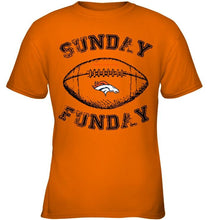 Load image into Gallery viewer, Sunday funday Denver Broncos lover shirt