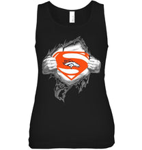 Load image into Gallery viewer, Denver Broncos Superman Ripped shirt