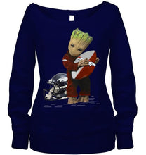 Load image into Gallery viewer, Groot loves Denver Broncos fan hoodie