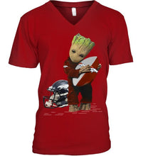Load image into Gallery viewer, Groot loves Denver Broncos fan hoodie