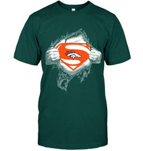Load image into Gallery viewer, Denver Broncos Superman Ripped shirt