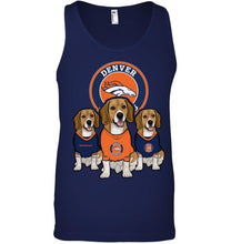 Load image into Gallery viewer, Denver Broncos Beagles fan shirt
