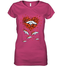 Load image into Gallery viewer, Denver Broncos tiny hearts shape shirt