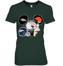 Load image into Gallery viewer, Denver Broncos Minnie cheerleader shirt