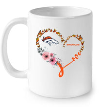 Load image into Gallery viewer, Denver Broncos butterfly heart shirt