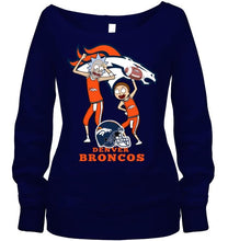 Load image into Gallery viewer, Denver Broncos Rick and morty fan shirt