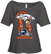 Load image into Gallery viewer, Denver Broncos Rick and morty fan shirt