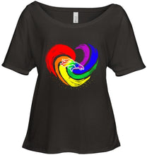 Load image into Gallery viewer, Denver Broncos lgbt tornado heart shirt