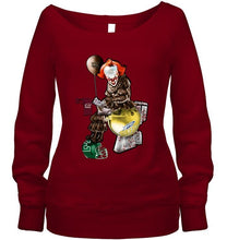 Load image into Gallery viewer, IT Western Michigan Broncos in toilet halloween hoodie