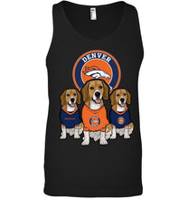Load image into Gallery viewer, Denver Broncos Beagles fan shirt