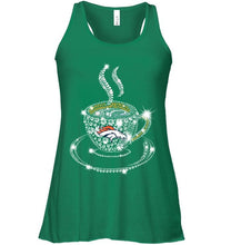Load image into Gallery viewer, Denver Broncos coffee cup diamond glitter shirt