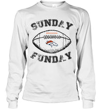 Load image into Gallery viewer, Sunday funday Denver Broncos lover shirt