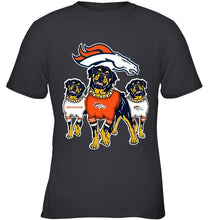 Load image into Gallery viewer, Denver Broncos Rottweilers fan shirt