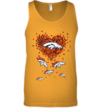 Load image into Gallery viewer, Denver Broncos tiny hearts shape shirt