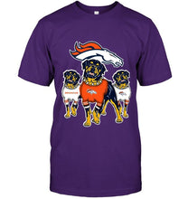 Load image into Gallery viewer, Denver Broncos Rottweilers fan shirt