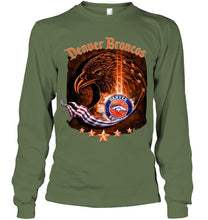 Load image into Gallery viewer, denver broncos eagle american flag shirt
