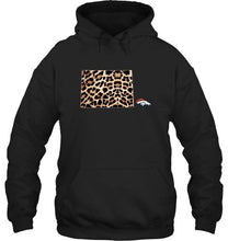 Load image into Gallery viewer, Denver Broncos panther pattern state map shirt