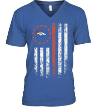 Load image into Gallery viewer, Denver Broncos american flag star shirt