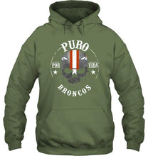 Load image into Gallery viewer, Puro Denver Broncos por vida fan shirt