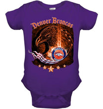 Load image into Gallery viewer, denver broncos eagle american flag shirt