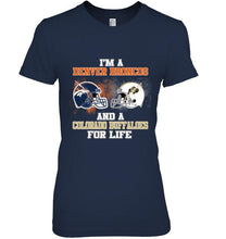 Load image into Gallery viewer, i'm a Denver Bronco and a Colorado Buffaloe for life shirt