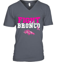 Load image into Gallery viewer, Fight like a Bronco Denver Broncos br east cancer support fan shirt