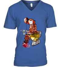 Load image into Gallery viewer, IT Denver Broncos in toilet halloween hoodie