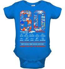 Load image into Gallery viewer, 60 years of Denver Broncos thank you for the memories shirt