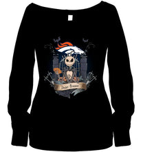 Load image into Gallery viewer, Denver Broncos Jack Skellington shirt