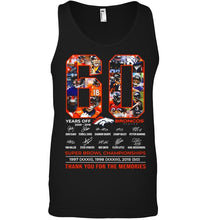 Load image into Gallery viewer, 60 years of Denver Broncos thank you for the memories shirt