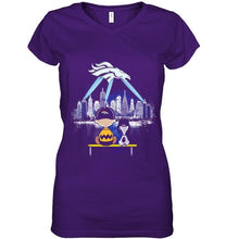 Load image into Gallery viewer, snoopy watch Denver Broncos city shirt