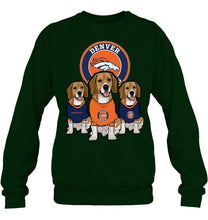 Load image into Gallery viewer, Denver Broncos Beagles fan shirt