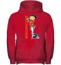 Load image into Gallery viewer, Denver Broncos betty boop fan shirt