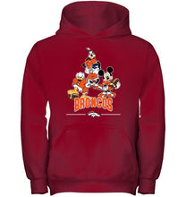 Load image into Gallery viewer, Denver Broncos mickey donald goofy fan shirt