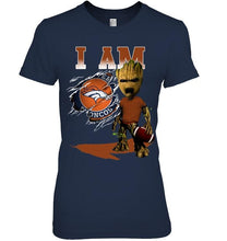 Load image into Gallery viewer, I am Denver Broncos groot shirt