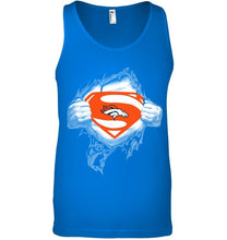 Load image into Gallery viewer, Denver Broncos Superman Ripped shirt