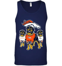 Load image into Gallery viewer, Denver Broncos Rottweilers fan shirt