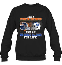 Load image into Gallery viewer, i'm a Denver Bronco and an Air Force Falcon for life shirt