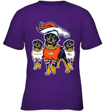 Load image into Gallery viewer, Denver Broncos Rottweilers fan shirt