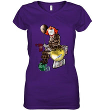 Load image into Gallery viewer, IT Western Michigan Broncos in toilet halloween hoodie