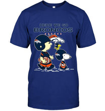 Load image into Gallery viewer, Here we go Denver Broncos snoopy shirt