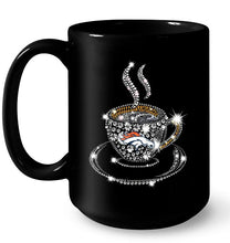 Load image into Gallery viewer, Denver Broncos coffee cup diamond glitter shirt