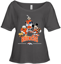 Load image into Gallery viewer, Denver Broncos mickey donald goofy fan shirt