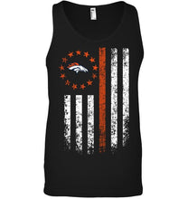 Load image into Gallery viewer, Denver Broncos american flag star shirt