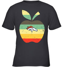 Load image into Gallery viewer, Denver Broncos teacher apple retro shirt