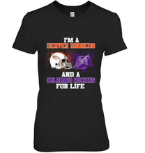Load image into Gallery viewer, i'm a Denver Bronco and a Colorado Rockie for life shirt