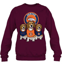 Load image into Gallery viewer, Denver Broncos Beagles fan shirt