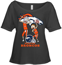Load image into Gallery viewer, Denver Broncos Rick and morty fan shirt